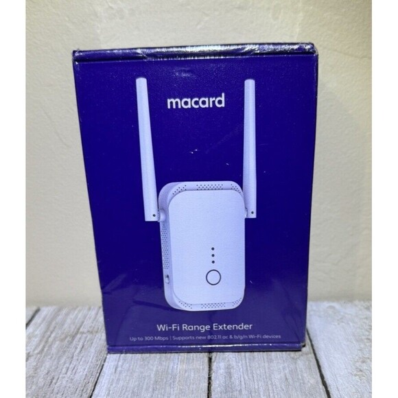 Macard WiFi Range Extender 300Mbps 2023 Model‎ N300 New Sealed - Picture 1 of 2
